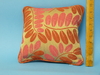 Small Red &amp; Pink Leaf Cushion