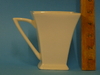 Modern white square mugs